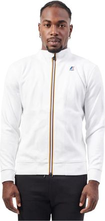 K-Way Witte Waterdichte Jas - Heren - Vesten met rits - Wit - 2XL - Hoodies & sweatvesten
