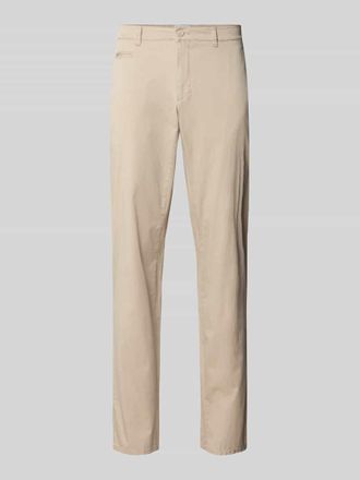 Brax Brax Fein strukturierte Slim Fit Hose Modell Fabio in Beige, Gr&ouml;&szlig;e 31/32