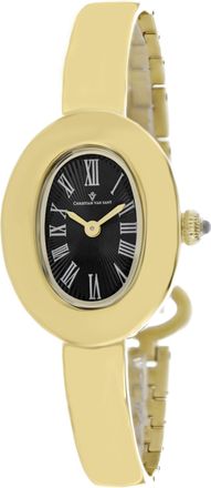 Christian Van Sant Womens Anora Black Dial Watch