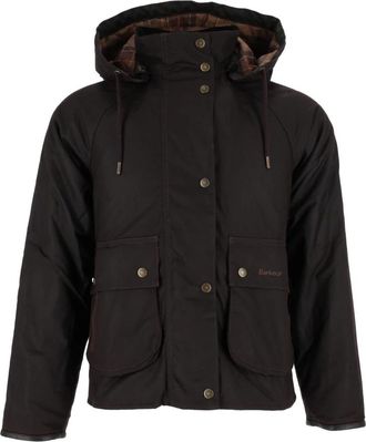 Barbour Georgette Wax Jacket - Dames - Zomerjassen - Bruin - M - Katoen - Jassen