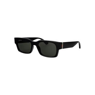 Gucci Rectangular Sunglasses - male - Gucci - Sunglasses - Black - 52 MM - Accessories