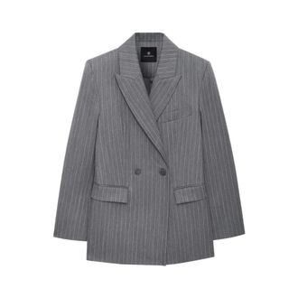 Anine Bing Blazers, female, Gray, Size: M Tiphaine Blazer