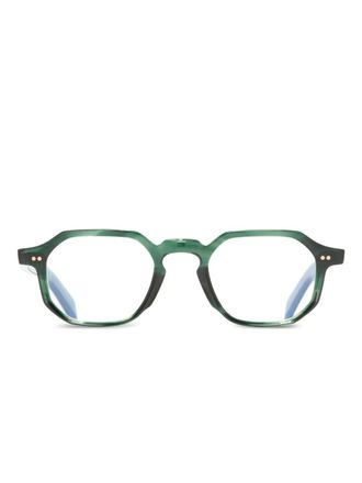 Cutler and Gross Bril met geometrisch montuur - Groen