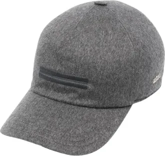 Ermenegildo Zegna Oasi Cashmere Baseballpet - Heren - Accessoires - Grijs - Maat: M Kasjmier