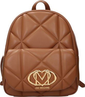 Love Moschino Rucks&auml;cke und Umh&auml;ngetaschen Damen Polyurethan Braun/Camel