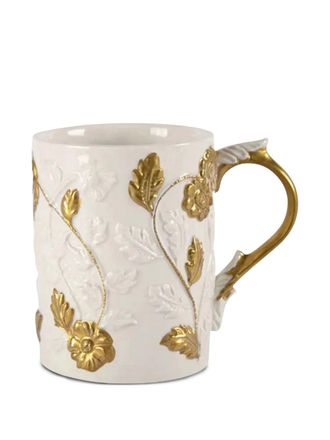 Villari Taormina porcelain mug (30cl) - Gold