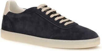 Brunello Cucinelli Mens Suede Sneakers Night Sky