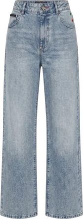 Philipp Plein Straight Fit Jeans Basic - Dames - Regular Fit Jeans - Blauw - W31 - Katoen - Jeans