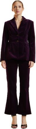 Cynthia Rowley Velveteen Fitted Blazer in Purple at Nordstrom, Size 4