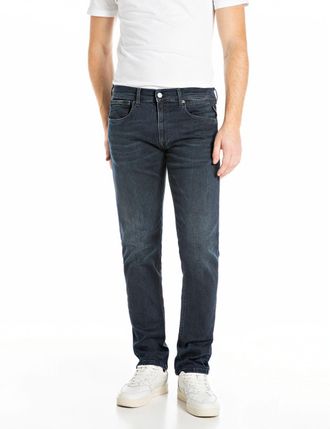 Replay Straight-Jeans REPLAY GROVER, Herren, Gr. 30, L&auml;nge 34, dunkelblau bb94, Denim/Jeans, Obermaterial: 91% Baumwolle, 6% Elastomultiester, 3% Elasthan, s