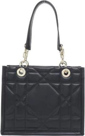 Dior Pre-owned Essential Small Calf Handbag - Dames - Vintage Handtas - Zwart - ONE Size - Leer - Vintage