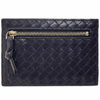 Bottega Veneta Brown Leather Coin Purse/Coin Case (Pre-Owned)