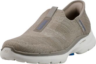 Skechers Go Walk Womens 6-Fabulous View Hands Free Slip On Sneaker, Taupe Blue, 6.5 UK