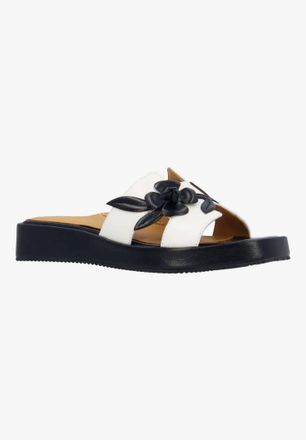 L'Amour Des Pieds Womens Aldara Sandals In White Black Capri Kid