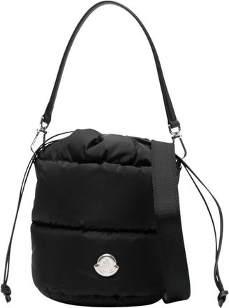 Moncler Caradoc Bucket Bag - Dames - Schoudertassen - Zwart - ONE Size - Nylon - Tassen