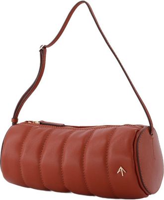 Manu Atelier Womens Shoulder Bag Red Leather