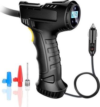 OEM Bomba De Aire Port&aacute;til Para Coche, Inflador De Neum&aacute;ticos Para Coche, Compresor De Aire Inal&aacute;mbrico Con Bomba De Neum&aacute;ticos Autom&aacute;tica Y Luces - Infla