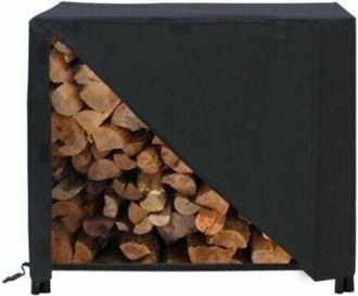 OEM Estante Para Le&ntilde;a De 48x24x42 Pulgadas, Cubierta Antipolvo Para Chimenea Exterior De Gran Capacidad, Impermeable 210d