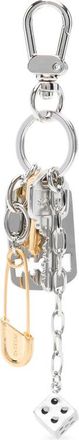 System Charm-embellished Lobster-clasp Keyring