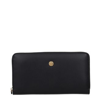 Versace Black Leather Womens Wallet