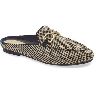 Rothy's Double Bit Boucl&eacute; Loafer Mule in Classic Micro Check at Nordstrom, Size 10.5