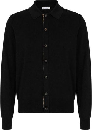 Burberry Wol Cardigan - Heren - Vesten - Zwart - L - Wol - Truien & Vesten