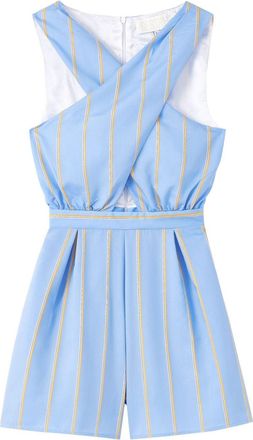 D'Estrëe Paris Louis striped playsuit - women - Polyamide/Viscose - M - Blue