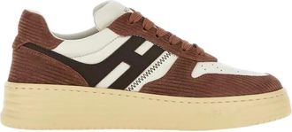 Hogan Bruine Sneakers H630 - Dames - Sneakers - Bruin - 40 EU - Schoenen