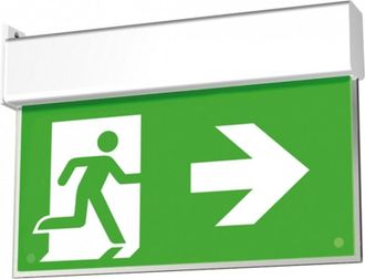 Trade Shop Trade Shop Traesio - Trade Shop - Lampada Di Emergenza Led Omino Freccia Destra 3w Safety Con Plafoniera