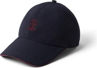 Brunello Cucinelli Baseball cap with embroidery in Blue at Nordstrom, Size Medium