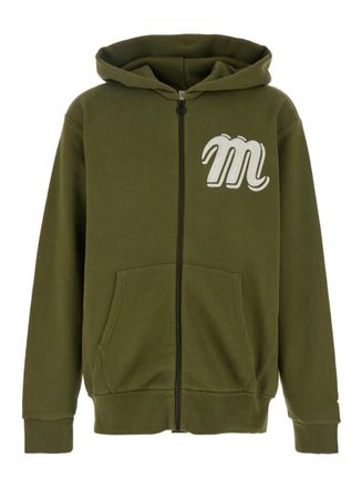 Moncler Green Logo Hood Sweatshirts