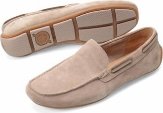 Born Mens Marcus Driving Moc Shoes In Taupe