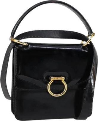 Celine Pre-owned Enamel Handtas - Dames - Vintage Handtas - Zwart - ONE Size - Vintage