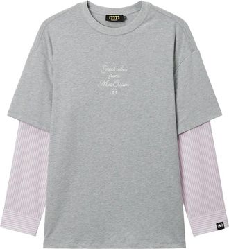 Mini Cream T-shirt met lange mouwen - Grijs