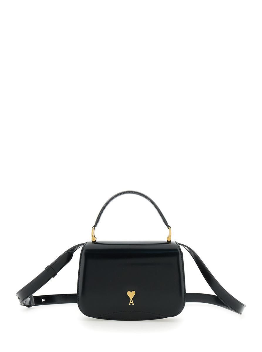 SALE【AMI】レザー スリングバック Black Ami Crossbody Bags / Crossbody Purses: Shop at $269.00