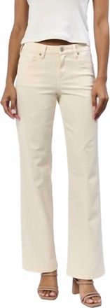 Dear John Denim Taylor High Rise Straight Jeans In Cream