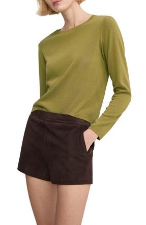 Mango Crewneck Sweater in Green at Nordstrom, Size X-Small