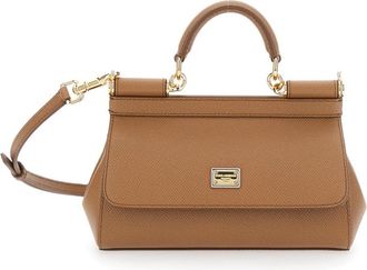 Dolce & Gabbana Brown Sicily Small Satchel