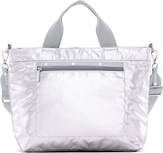LeSportsac Small Convertible Zip Top Tote Bag in Silver Shine at Nordstrom Rack