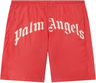Palm Angels Red Logo Swimwear