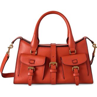 Mulberry Small Roxanne Leather Crossbody Bag in Coral Orange at Nordstrom