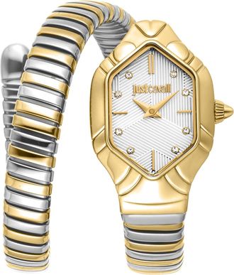Just Cavalli Womens Snake 316L Stainless Steel Watch