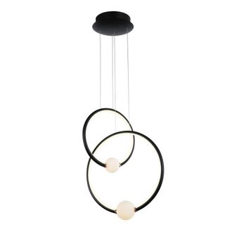 Netlighting Modern LED Hanging Pendant Black Pink Warm White 3000K 2420lm Dimmable
