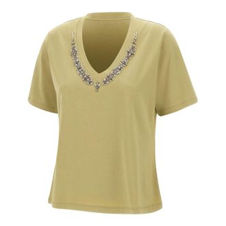 Elena Miro Dames, Tops, Groen, Maat: S Katoen