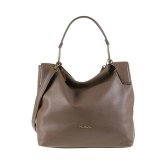Pierre Cardin Dollaro Schoudertas - Dames - Tassen - Beige - Maat: ONE Size Katoen