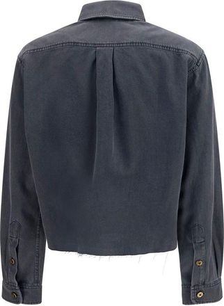 Miu Miu Womens Gray Denim Shirt