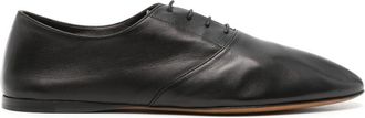 The Row Womens Leather Lace-up Shoes - Black - Size EU 39