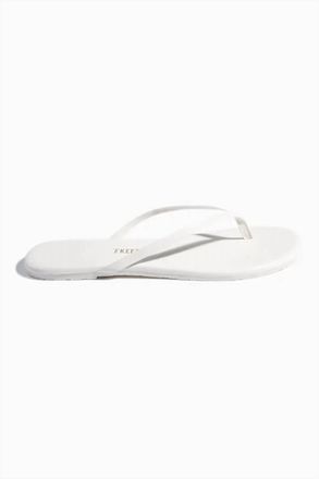Tkees Womens Lily Solid Flip Flops In White
