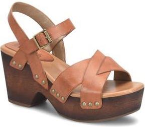 Korks Leda Ankle Strap Platform Sandal in Tan at Nordstrom Rack, Size 11