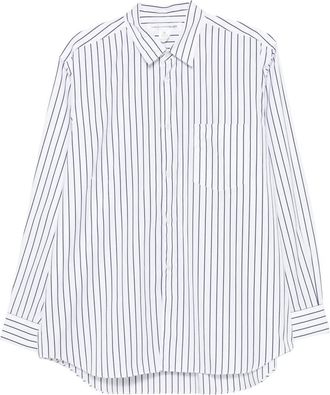 Comme Des Gar&ccedil;ons Gestreepte Shirt - Heren - Casual Overhemden - Blauw - XL - Overhemden